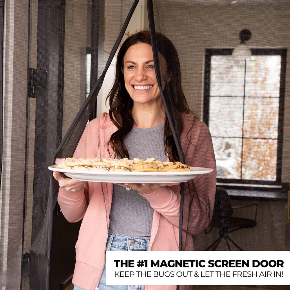 Magnetic Screen Door - Black, 60cm (W) x 180cm (H) for Caravan/RV: image 5