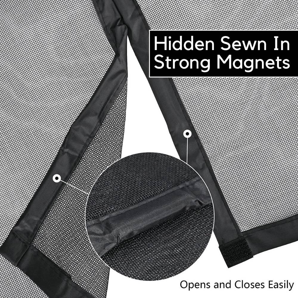 Magnetic Screen Door - Black, 60cm (W) x 180cm (H) for Caravan/RV: image 8
